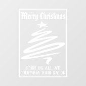 装飾からクリスマスを祝福 ウィンドウサイン (シート)