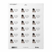 装飾されたハイヒールのStilettoアドレス ラベル (フルシート)