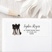 装飾されたハイヒールのStilettoアドレス ラベル (インサイチュ)