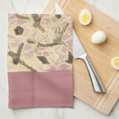 装飾されたフローティングボウ キッチンタオル (四つ折り)