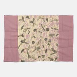 装飾されたフローティングボウ キッチンタオル