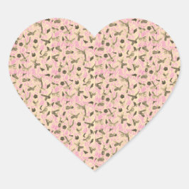 装飾されたフローティングボウ ハートシール