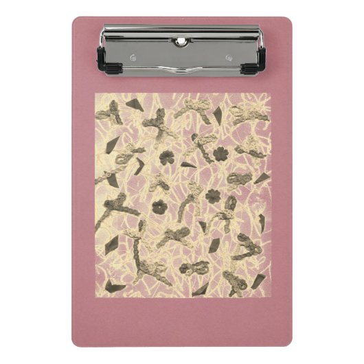 装飾されたフローティングボウ ミニクリップボード (正面)