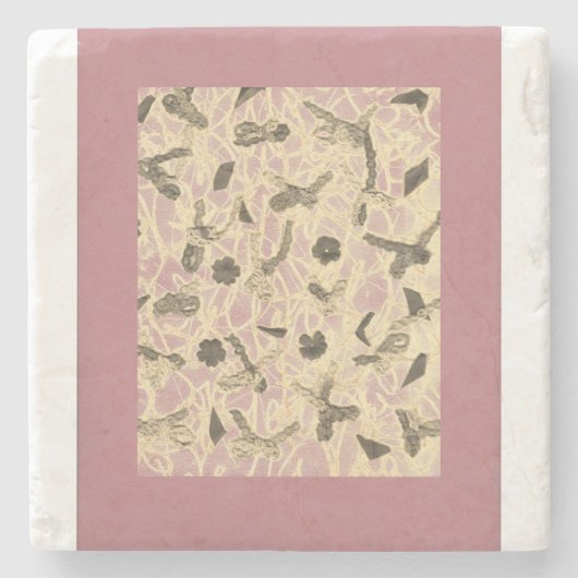 装飾されたフローティング弓ストーンコースター ストーンコースター (正面)