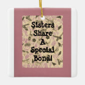 装飾されたフローティング・ボウズ・シスター セラミックオーナメント (正面)