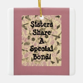 装飾されたフローティング・ボウズ・シスター セラミックオーナメント