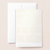 装飾されたフローティング・ボウズ・シスター 箔カード (裏面封筒付き)