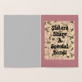 装飾されたフローティング・ボウズ・シスター 箔カード (内部)