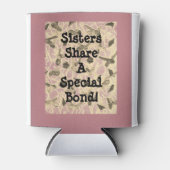 装飾されたフローティング・ボウズ・シスター 缶クーラー (正面)