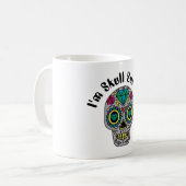 装飾された抽象的なドクロのマグカップ コーヒーマグカップ (正面左)