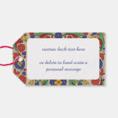 装飾とヴィンテージのクリスマスグリーッ縁どグ ギフトタグ (裏面横)