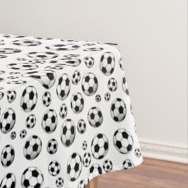 装飾のサッカーボール テーブルクロス