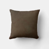 装飾の冬のクリスマスのアメリカ人のMoJoの茶色の枕 クッション (裏面)