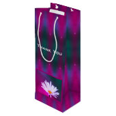 装飾の明るい色ありがとう ワインギフトバッグ (裏面アングル)