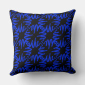 装飾の枕モダンなネオン暗藍色のカラフル クッション (裏面)