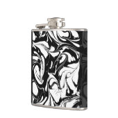 装飾の白黒の大理石石 フラスク (左)
