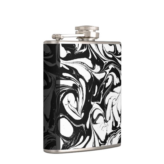 装飾の白黒の大理石石 フラスク (右)