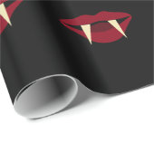 装飾の紙を包む吸血鬼の牙2のおもしろいハロウィン ラッピングペーパー (ロールコーナー)