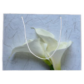 装飾の背景にユリを呼ぶ ラージペーパーバッグ (裏面)