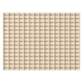 装飾の赤のクリスマスツリーは鐘の芸術を曲げます テーブルクロス (正面(横))