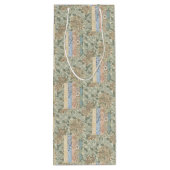 装飾アートウィリアムモリス新しい壁紙 ワインギフトバッグ (裏面)