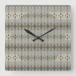装飾アートパターン（の模様が）ある スクエア壁時計