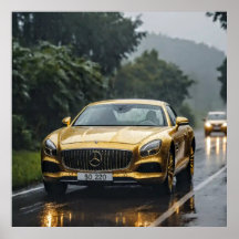 装飾アート – 雨の中を運転#2