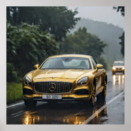 装飾アート – 雨の中を運転#2 ポスター