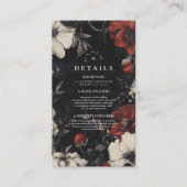 装飾アールヌーボー結婚フローラ エンクロージャーカード (正面)