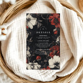 装飾アールヌーボー結婚フローラ エンクロージャーカード