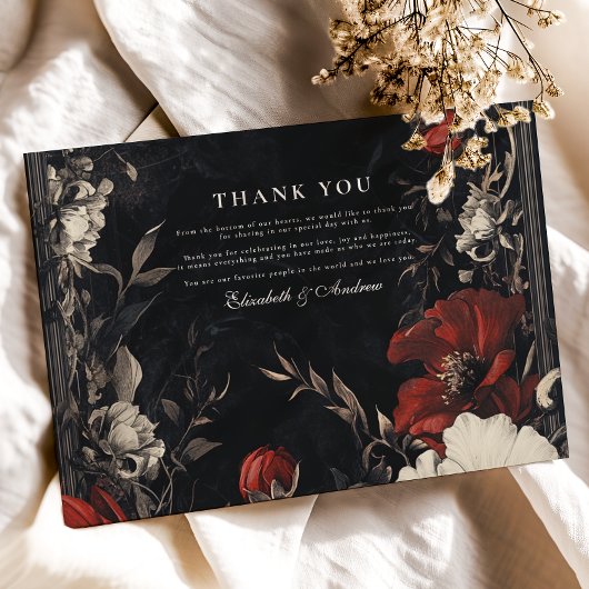 装飾アールヌーボー結婚フローラ サンキューカード