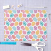 装飾イースター卵型 薄葉紙 (クラフト)