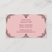 装飾ウェディングプランナー 名刺 (裏面)