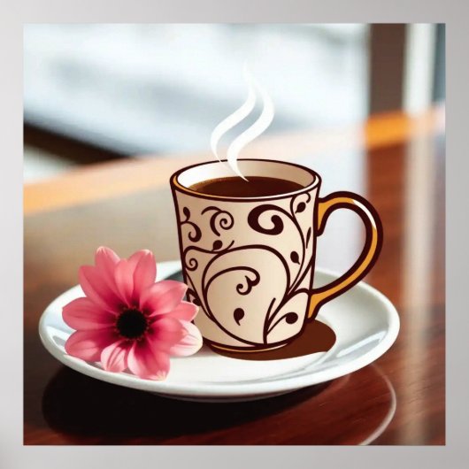 装飾ウォールアート – マグカップ#4 ポスター (正面)