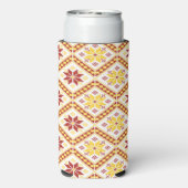 装飾ウクライナクロスステッチ スリム缶クーラー (Seltzer裏面)