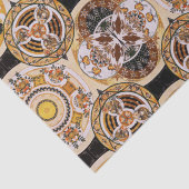 装飾エレガントアールヌーボー金ゴールド茶色パターン 薄葉紙 (詳細)