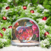 装飾エレガントガラスのリンゴ (クリスマス)