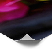 装飾エレガントガラスのリンゴ ポスター (角)