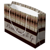 装飾エレガントパターン（の模様が）ある ラージペーパーバッグ (裏面アングル)