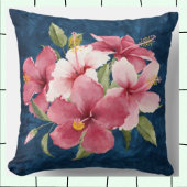 装飾エレガントフローラネイビーフェミニンキュート クッション
