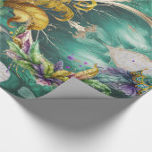 装飾エレガントマルディグラ ラッピングペーパー (角)