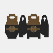 装飾エレガント金ゴールドと黒イードムバラク フェイバーボックス (折り畳みなし)