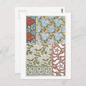 装飾オブジェクトはがきとしてペリウィンクル ポストカード (正面/裏面)