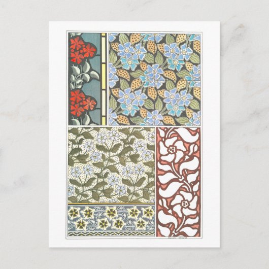 装飾オブジェクトはがきとしてペリウィンクル ポストカード (正面)