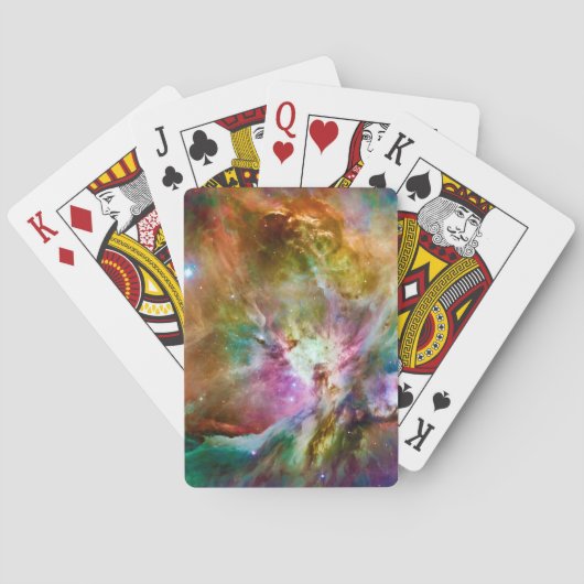 装飾オリオン星雲銀河系宇宙写真 トランプ (裏面)