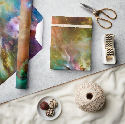 装飾オリオン星雲銀河系宇宙写真 ラッピングペーパー (クラフト)