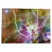 装飾オリオン星雲銀河系宇宙写真 ラージペーパーバッグ (裏面)