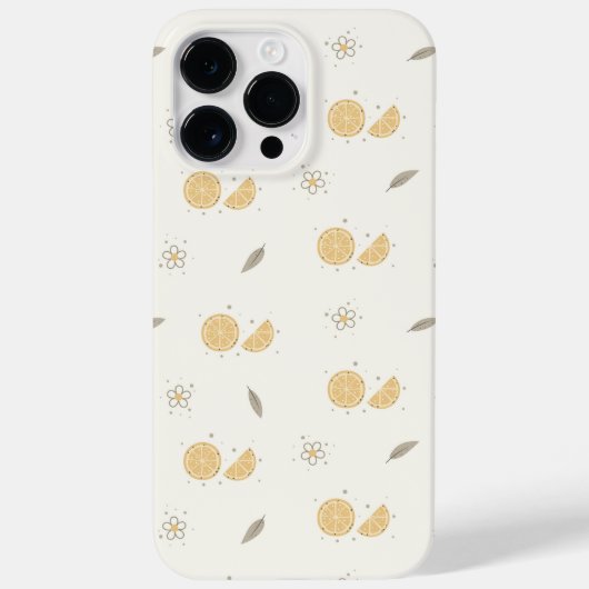 装飾オレンジスライスプリント Case-Mate iPhoneケース (裏面)