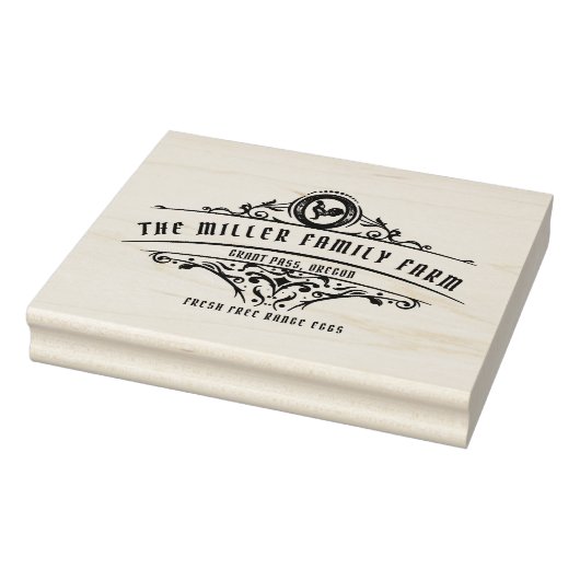 装飾オーナメントヴィンテージスクリプトエッグカートン ラバースタンプ (スタンプ)