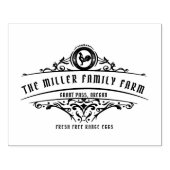 装飾オーナメントヴィンテージスクリプトエッグカートン ラバースタンプ (インプリント)